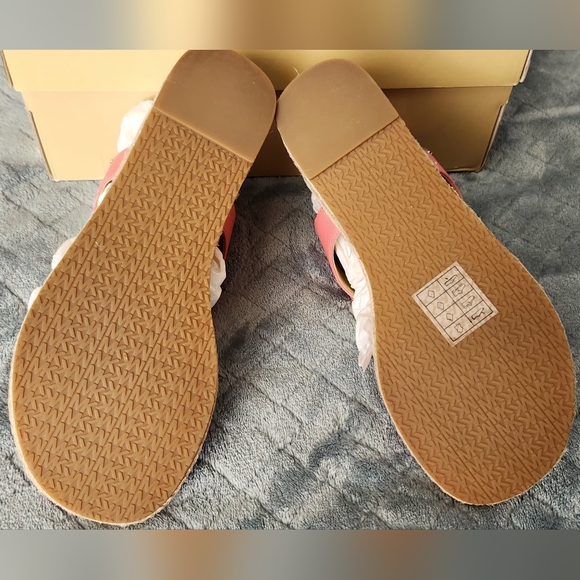NWOT Michael Kors Laney Pink Thong Espadrille Sandals. NIB. - Picture 8 of 14